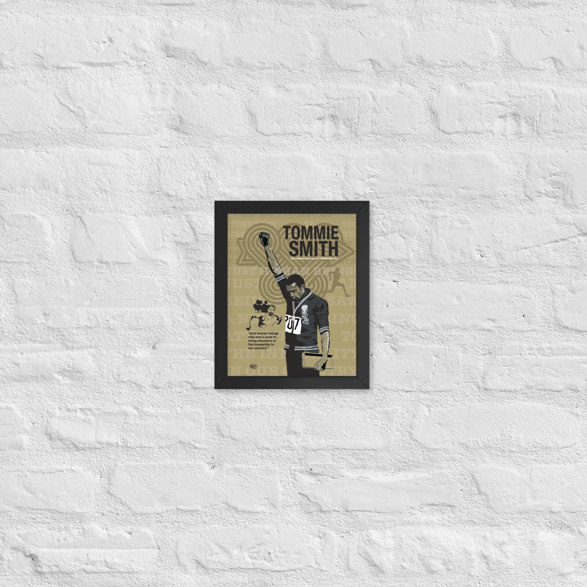 Framed poster