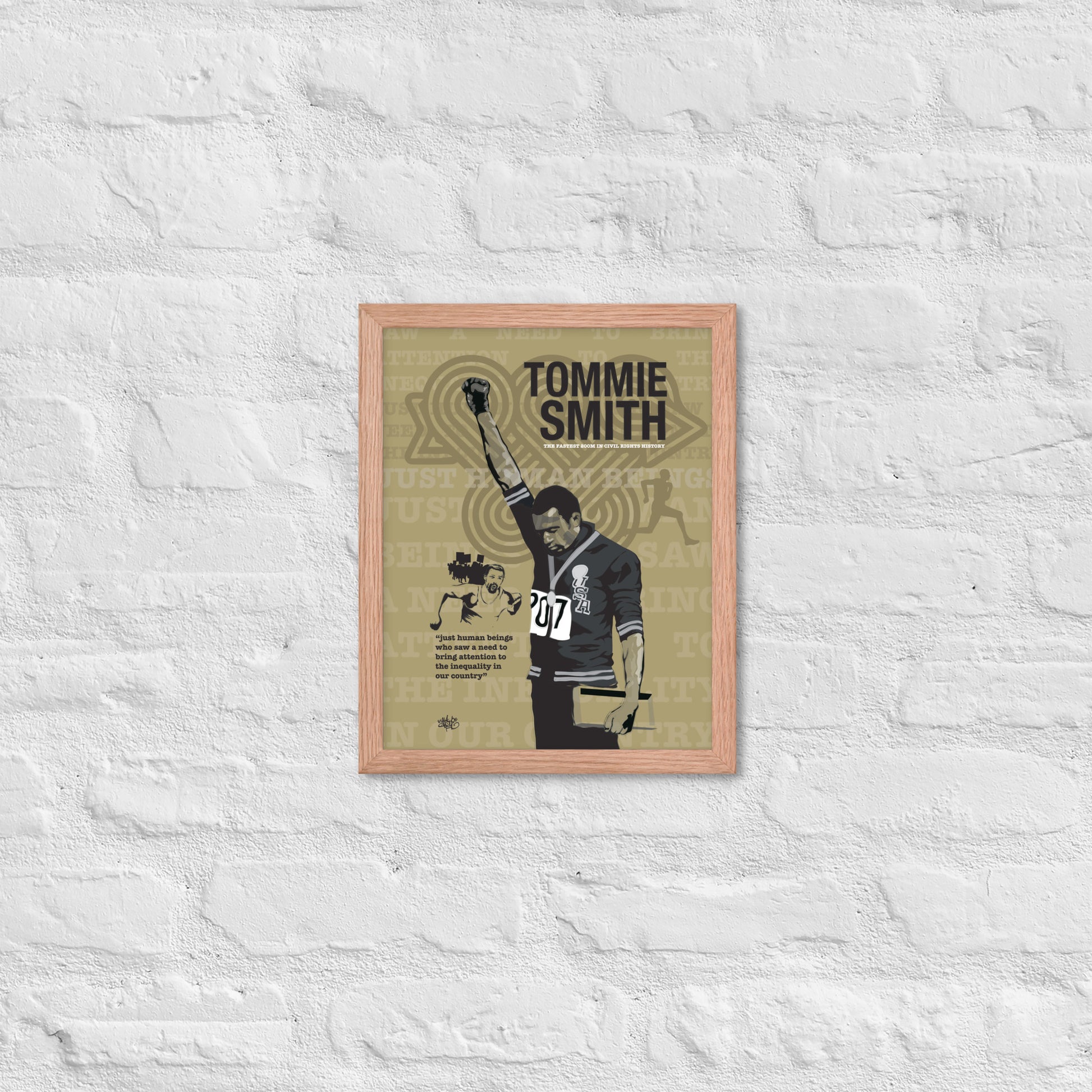 Framed poster