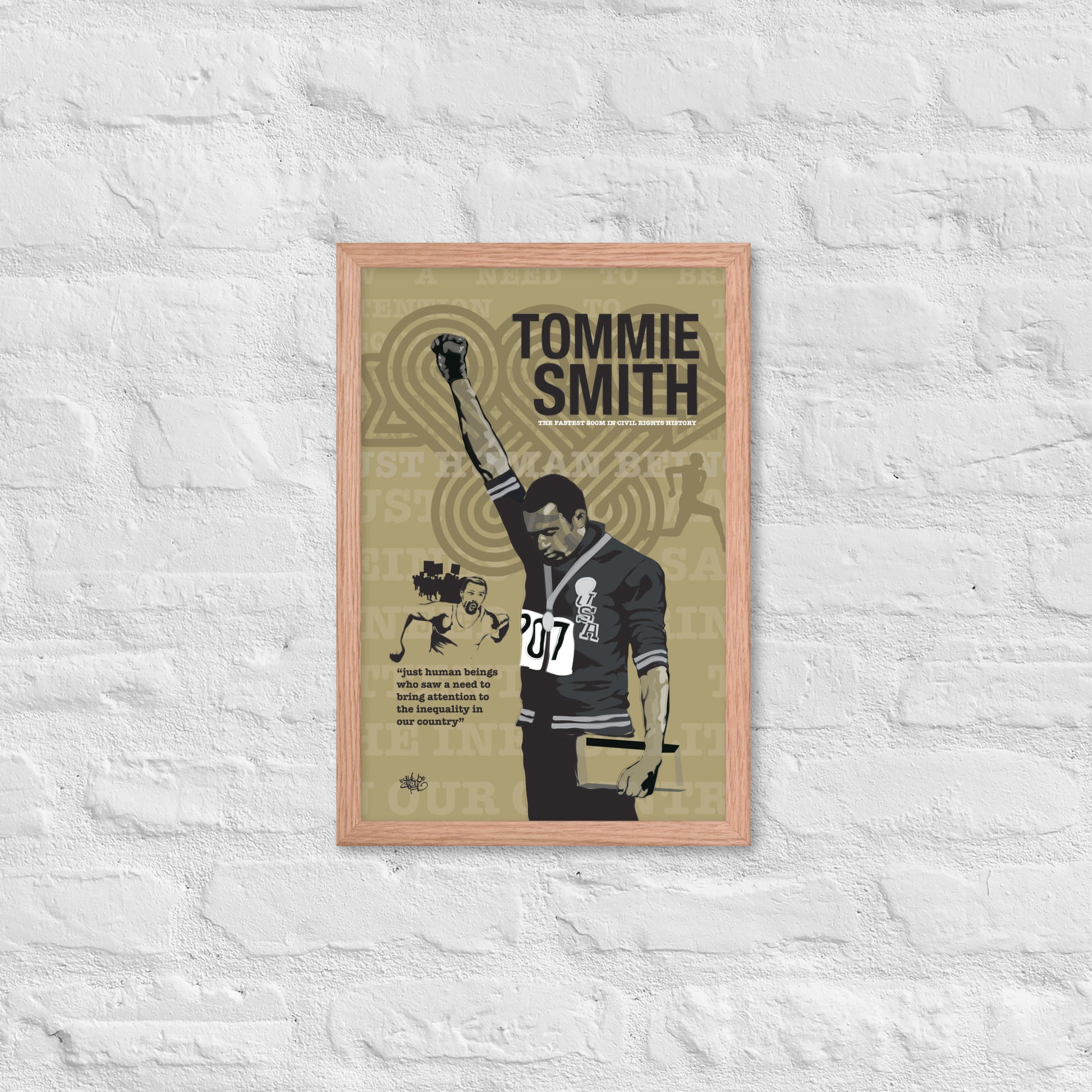 Framed poster