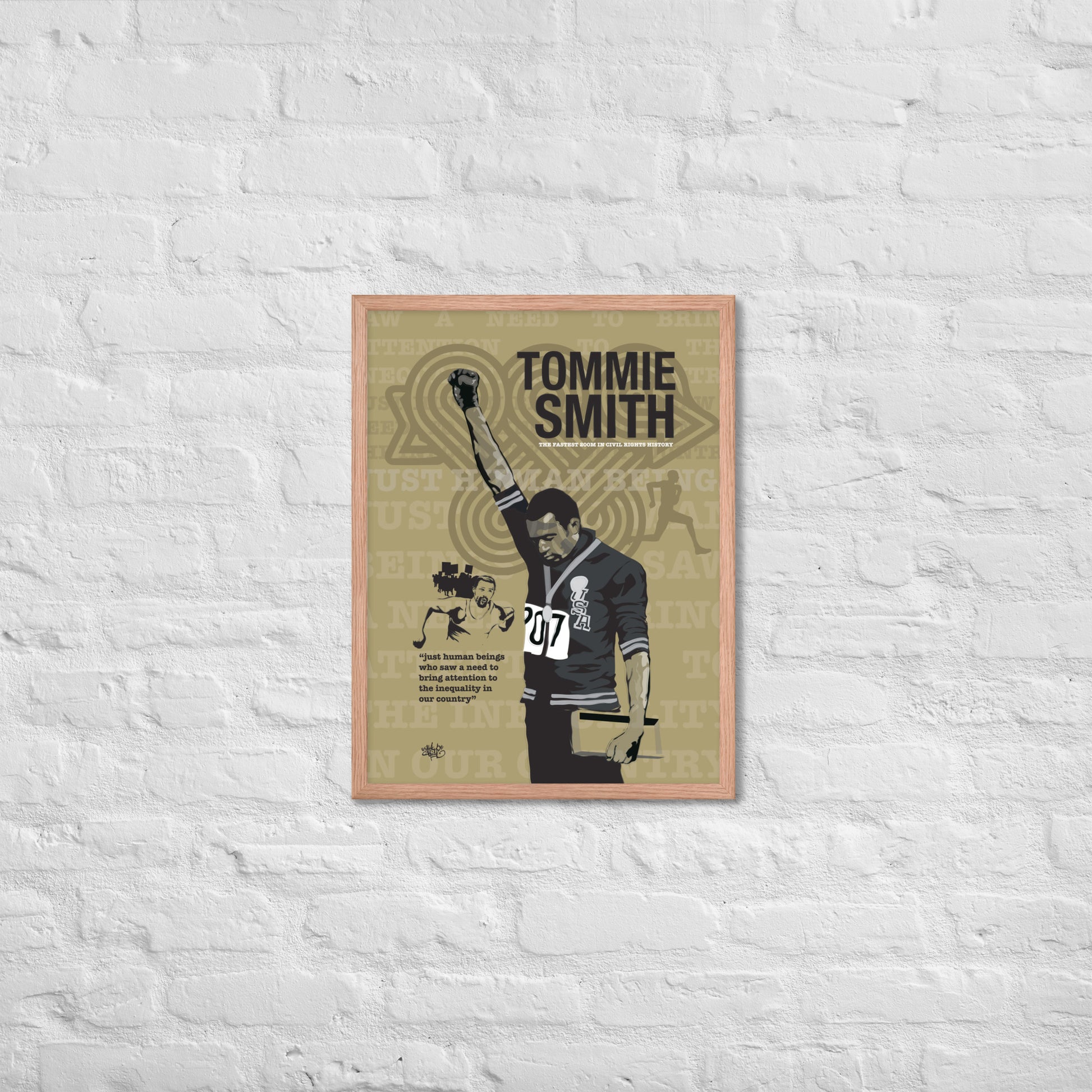 Framed poster