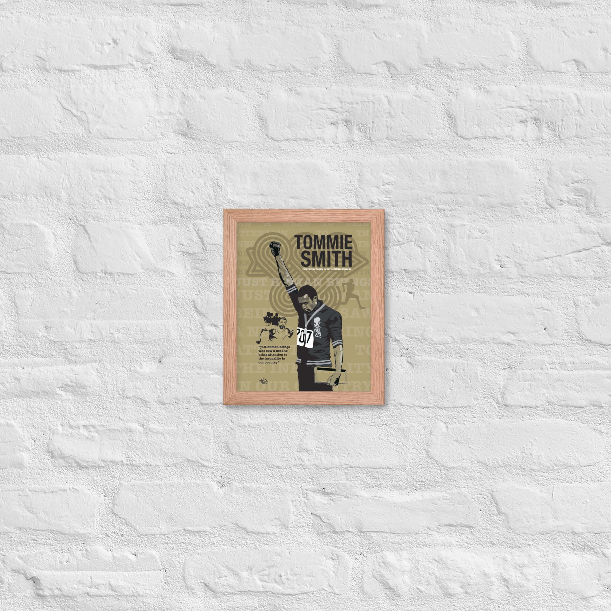 Framed poster