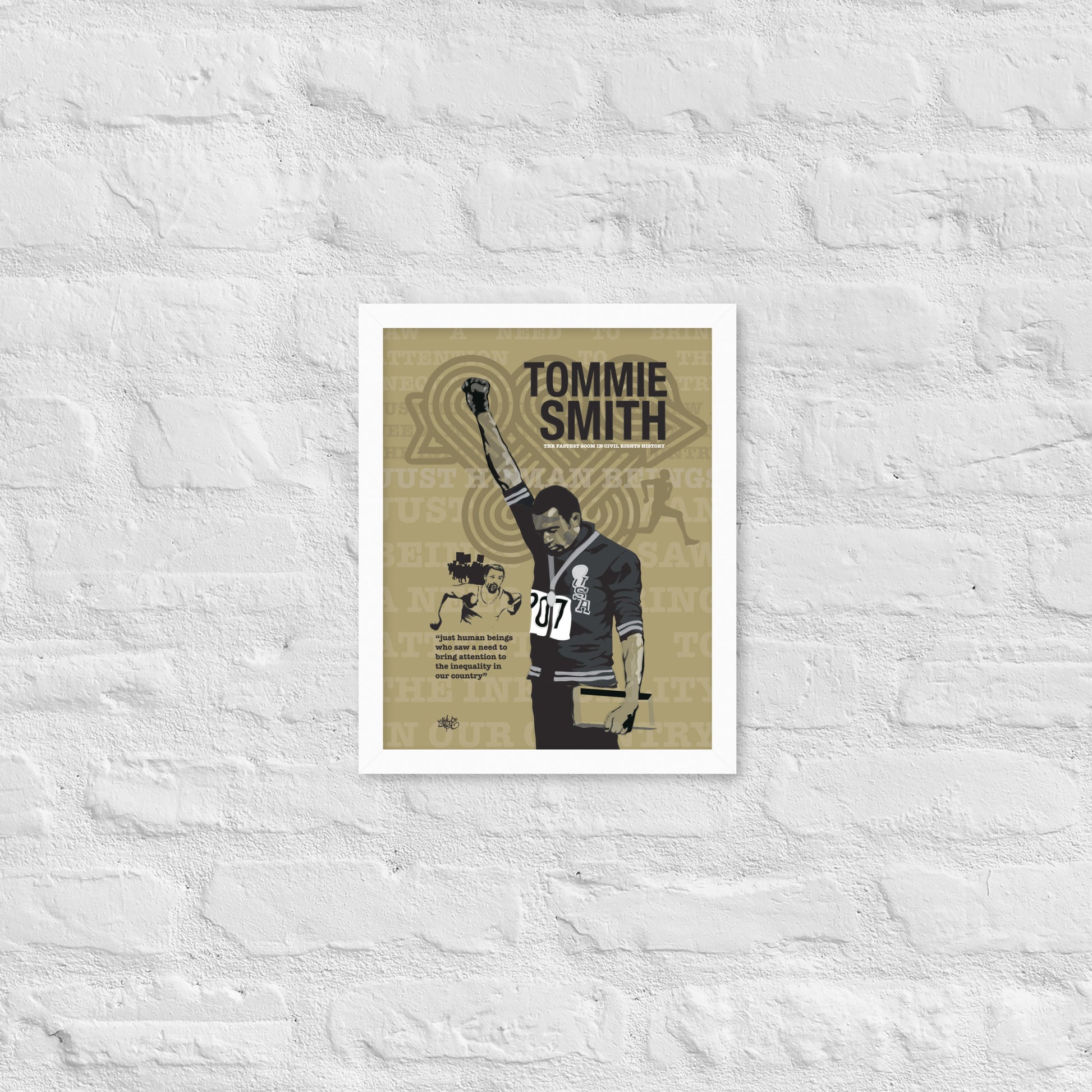 Framed poster