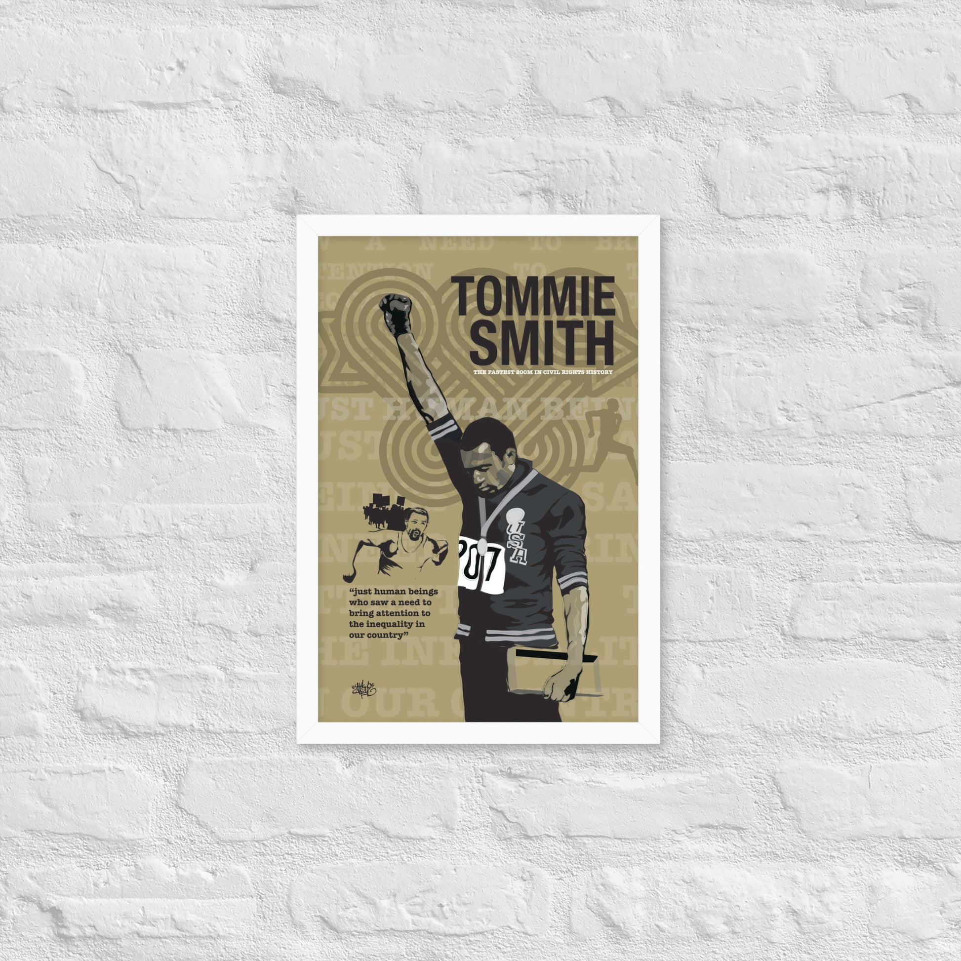 Framed poster