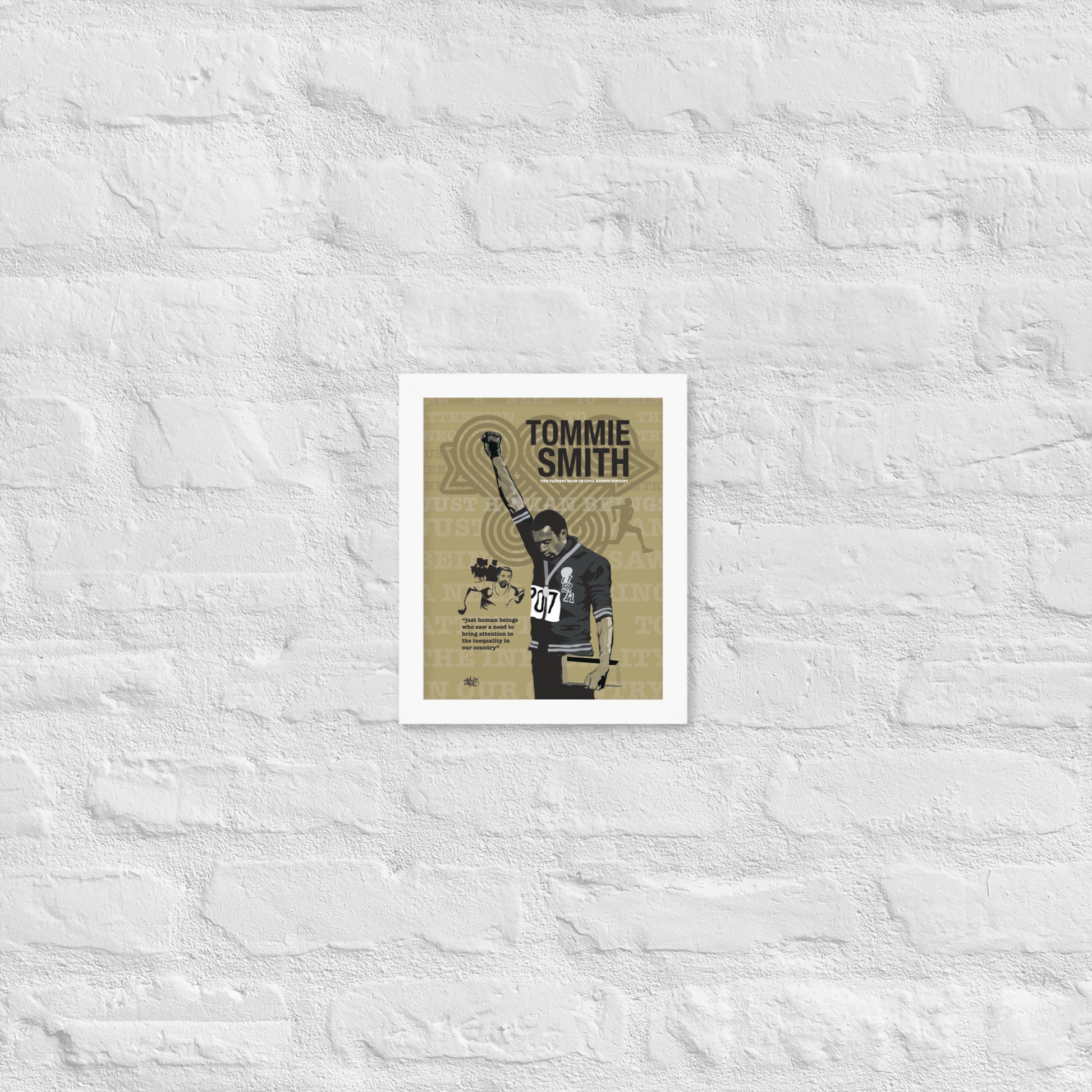 Framed poster