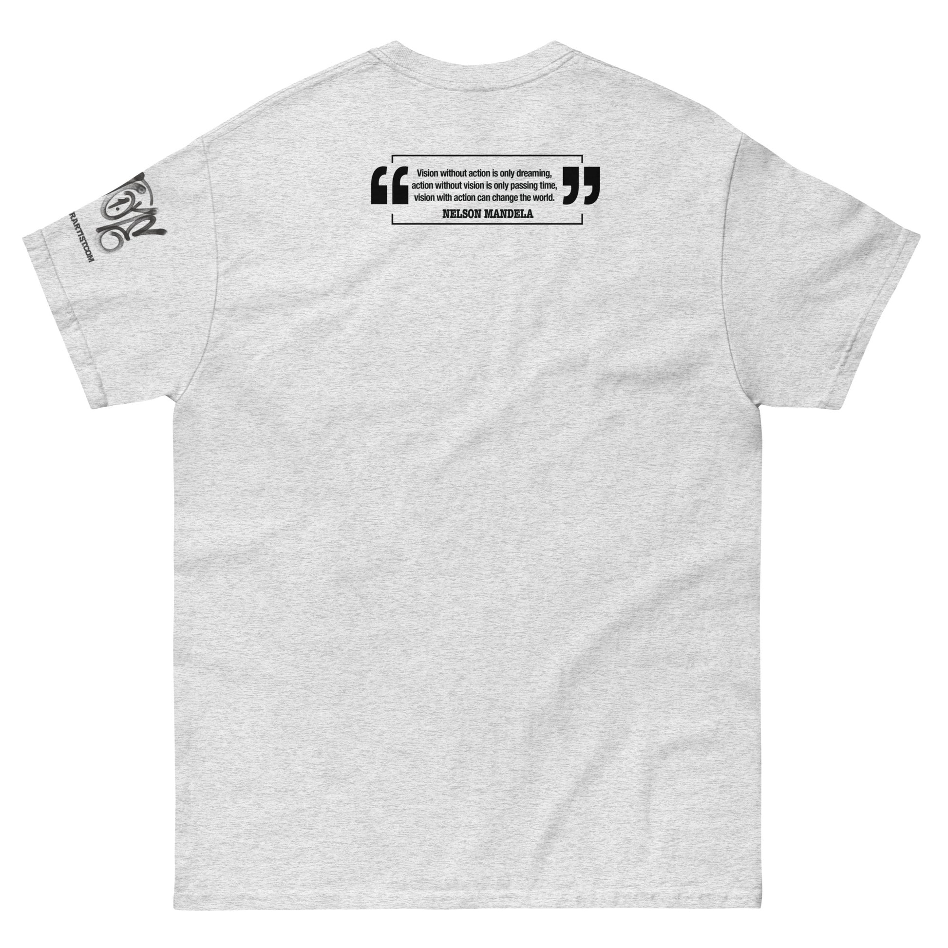 Nelson Mandela "Action And Vision" Illustration T-shirt