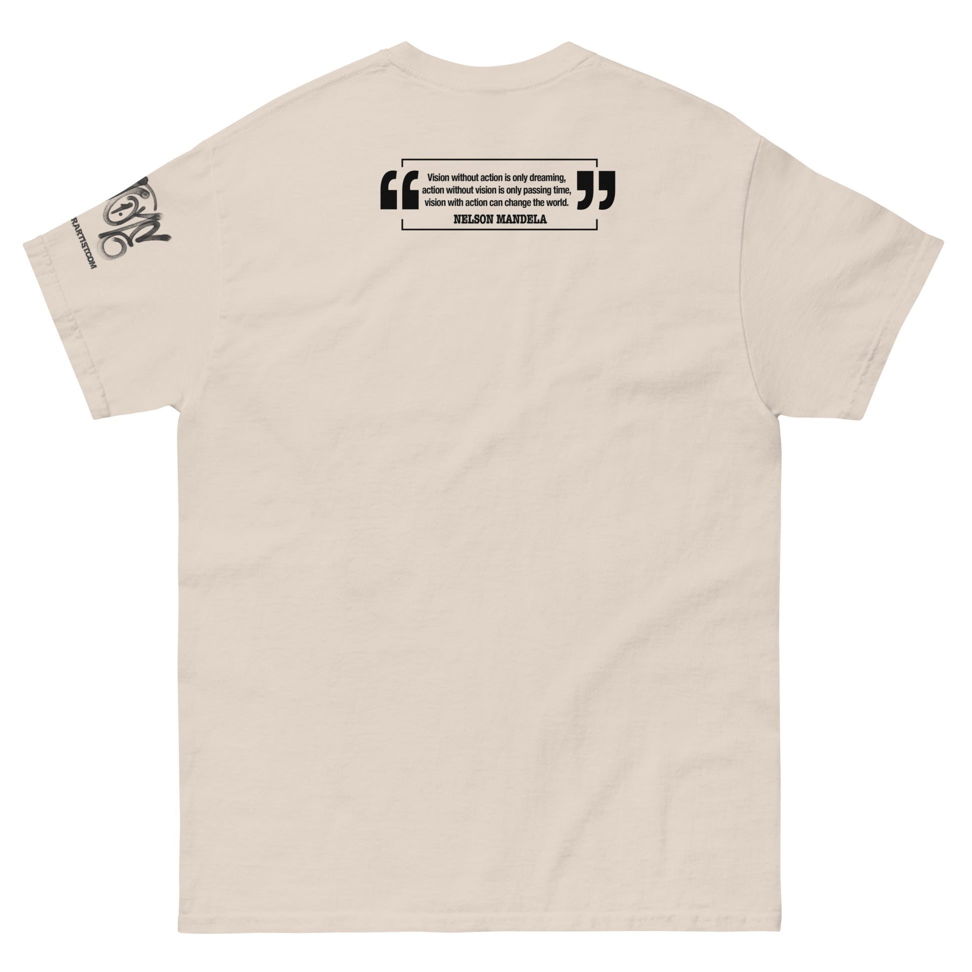 Nelson Mandela "Action And Vision" Illustration T-shirt