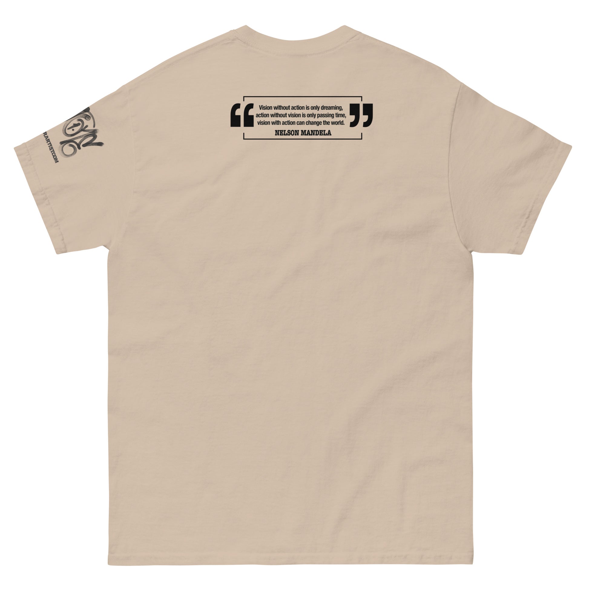 Nelson Mandela "Action And Vision" Illustration T-shirt