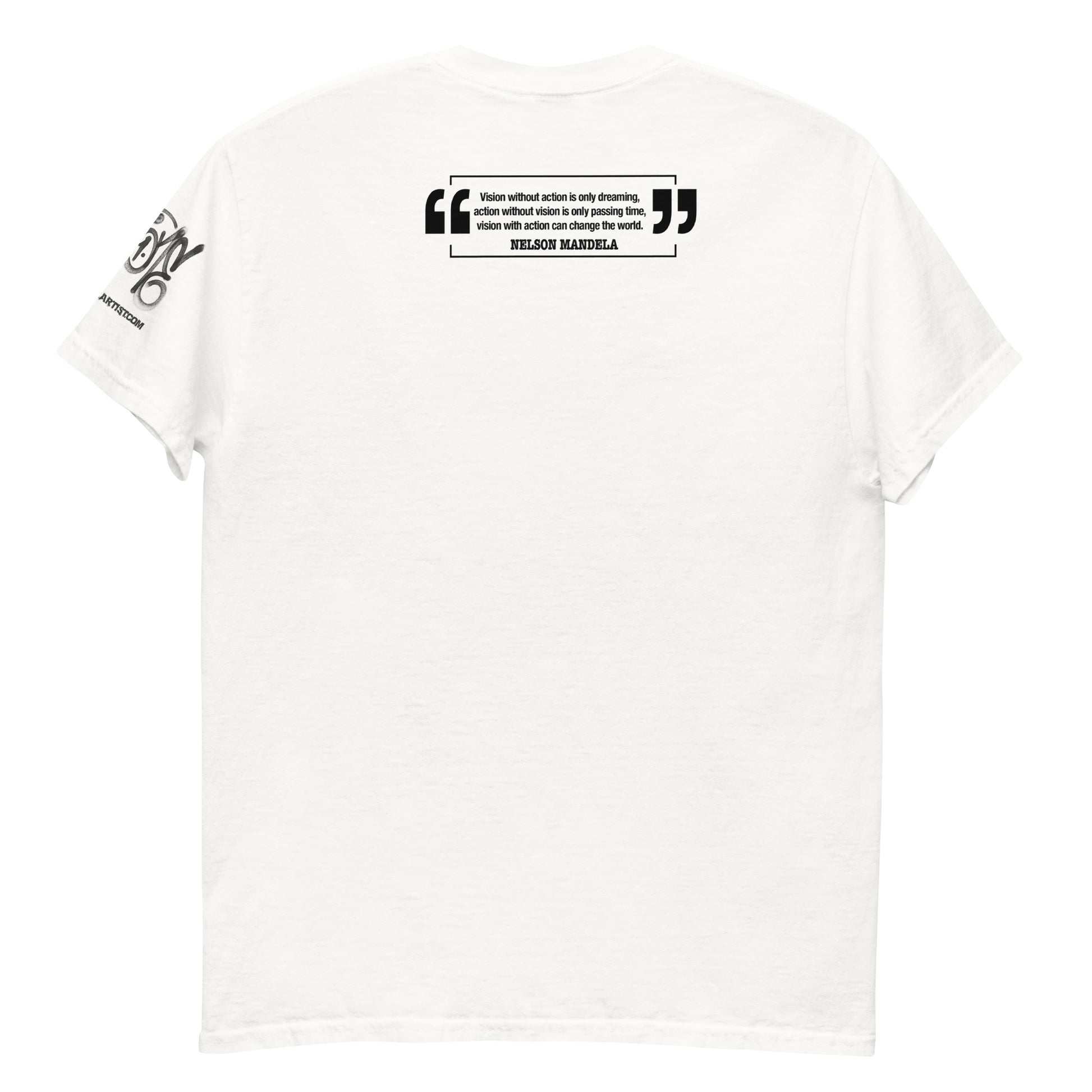 Nelson Mandela "Action And Vision" Illustration T-shirt