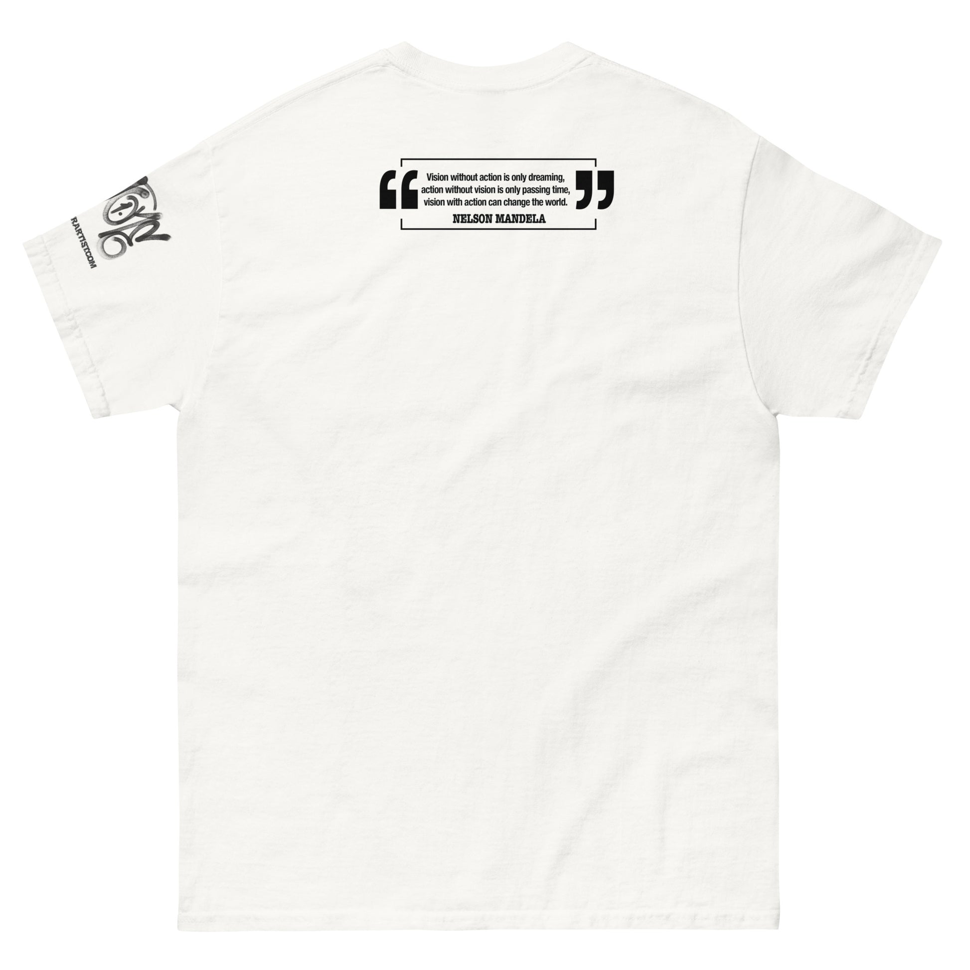 Nelson Mandela "Action And Vision" Illustration T-shirt