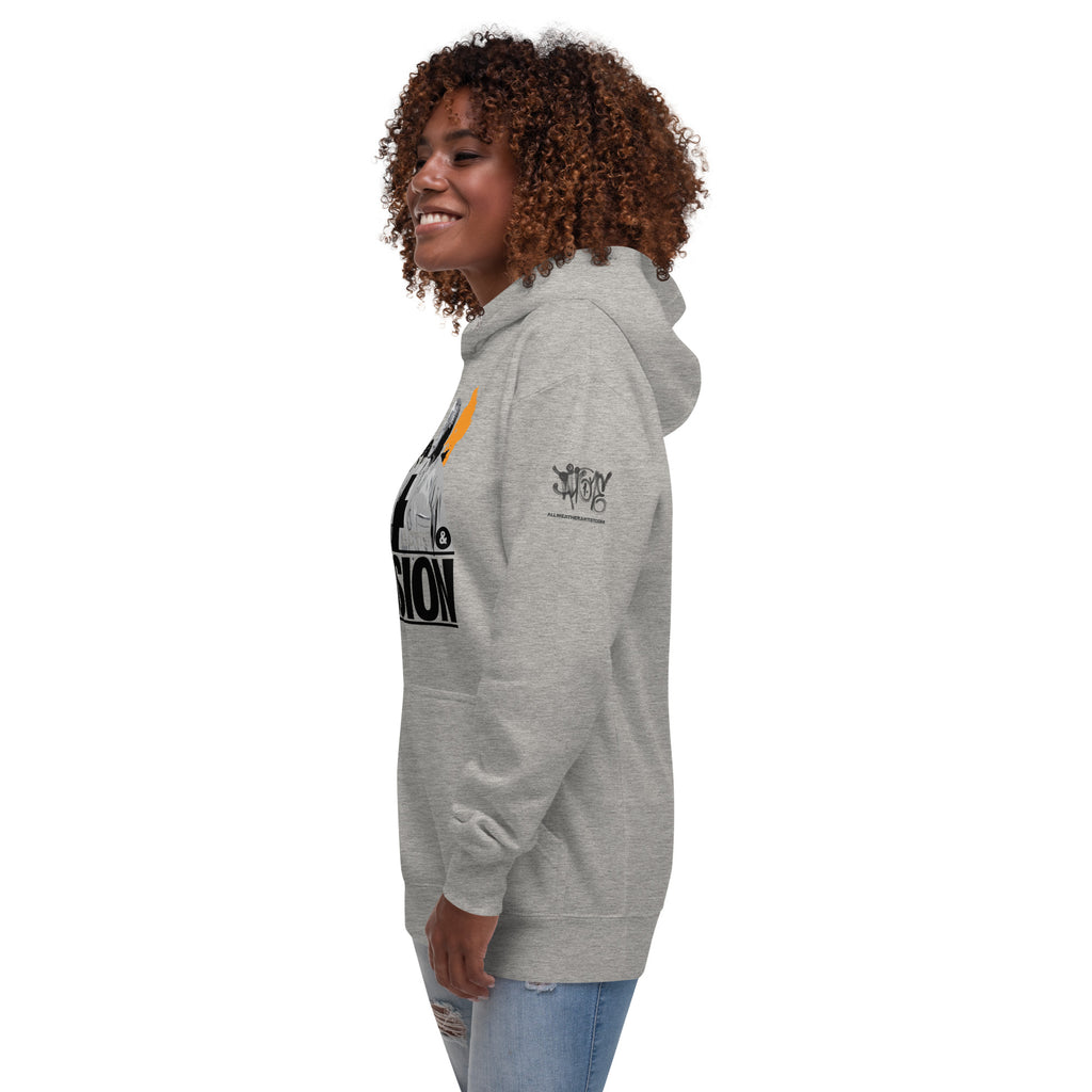 Nelson Mandela Illustration and Quote Unisex Hoodie