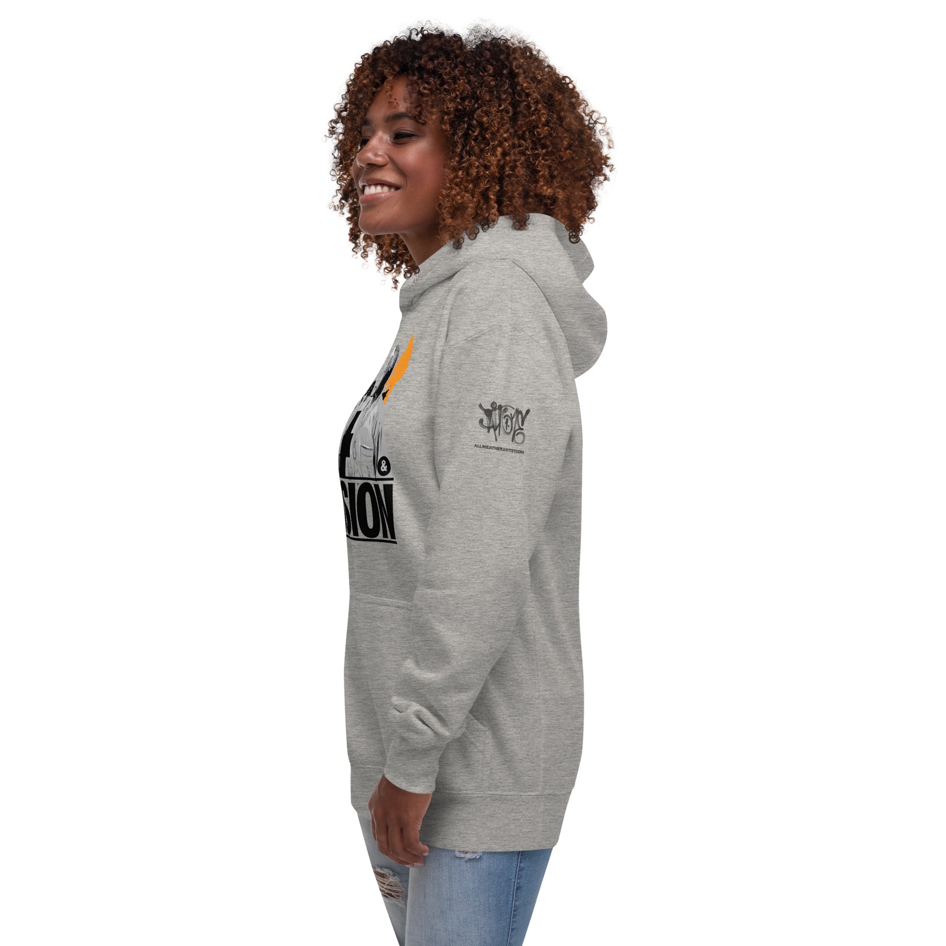 Nelson Mandela Illustration and Quote Unisex Hoodie