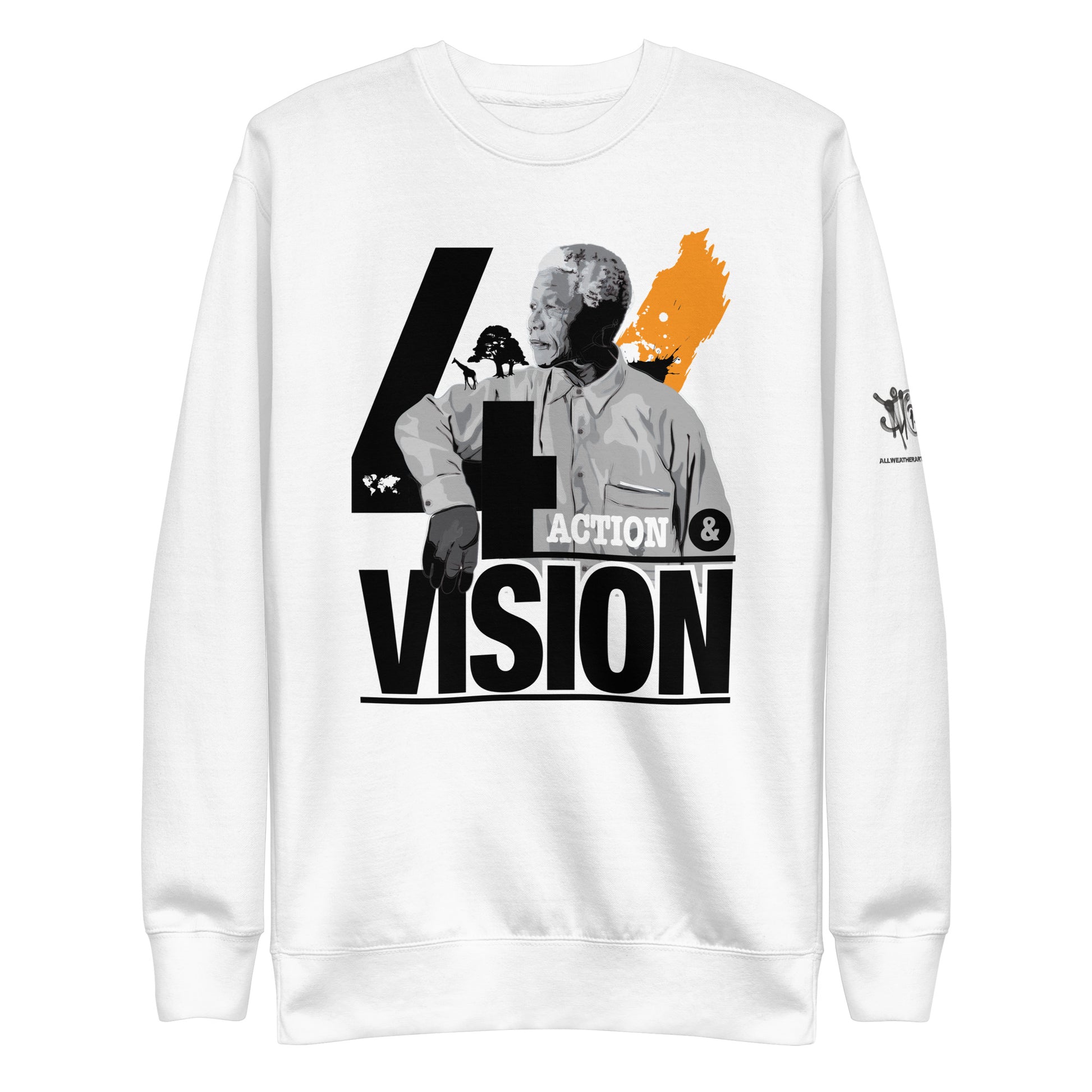 Nelson Mandela 'Action and Vision' Sweat Shirt
